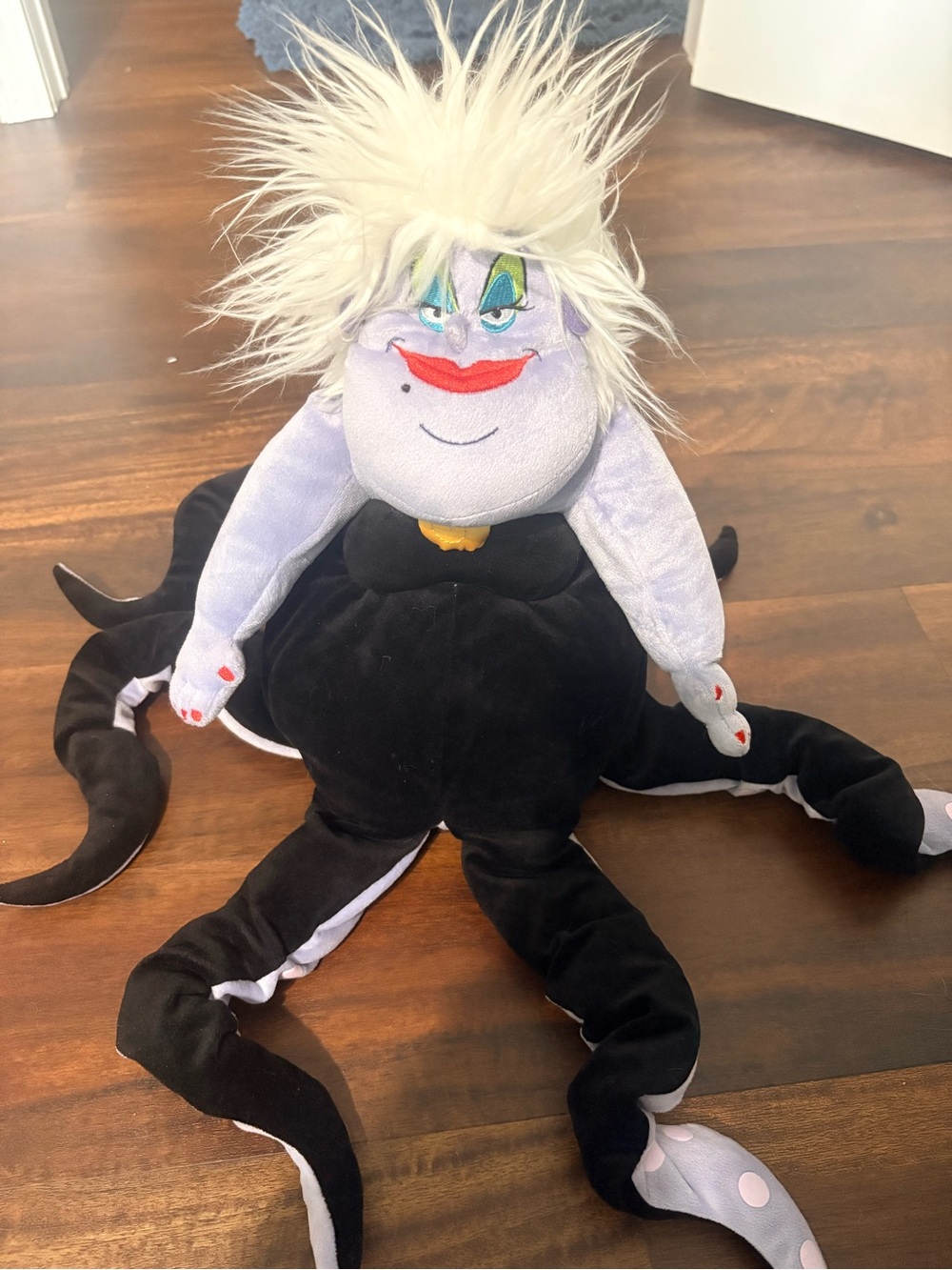 Disney Ursula Plush Toy - Black & Lavender with White Hair
